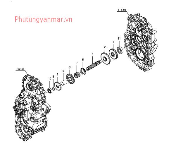 Trục truyền động di chuyển số 3